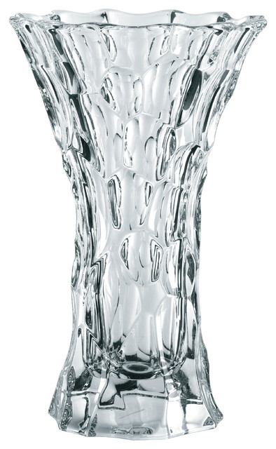 Nachtmann Sphere Crystal 9 Inch Vase Contemporary Vases By