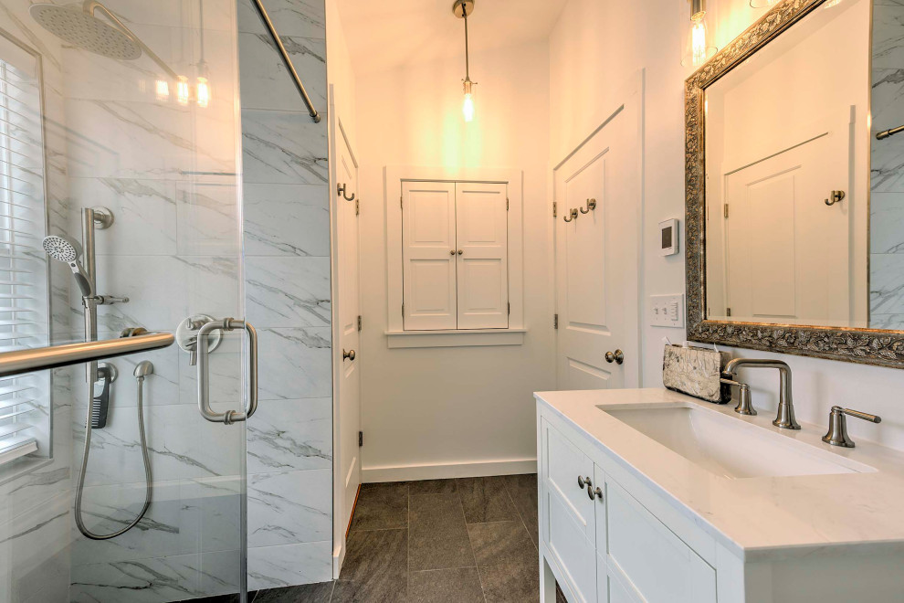 White Bathroom Remodel