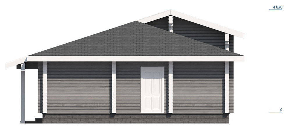 Дом из профилированного бруса "Реутов"