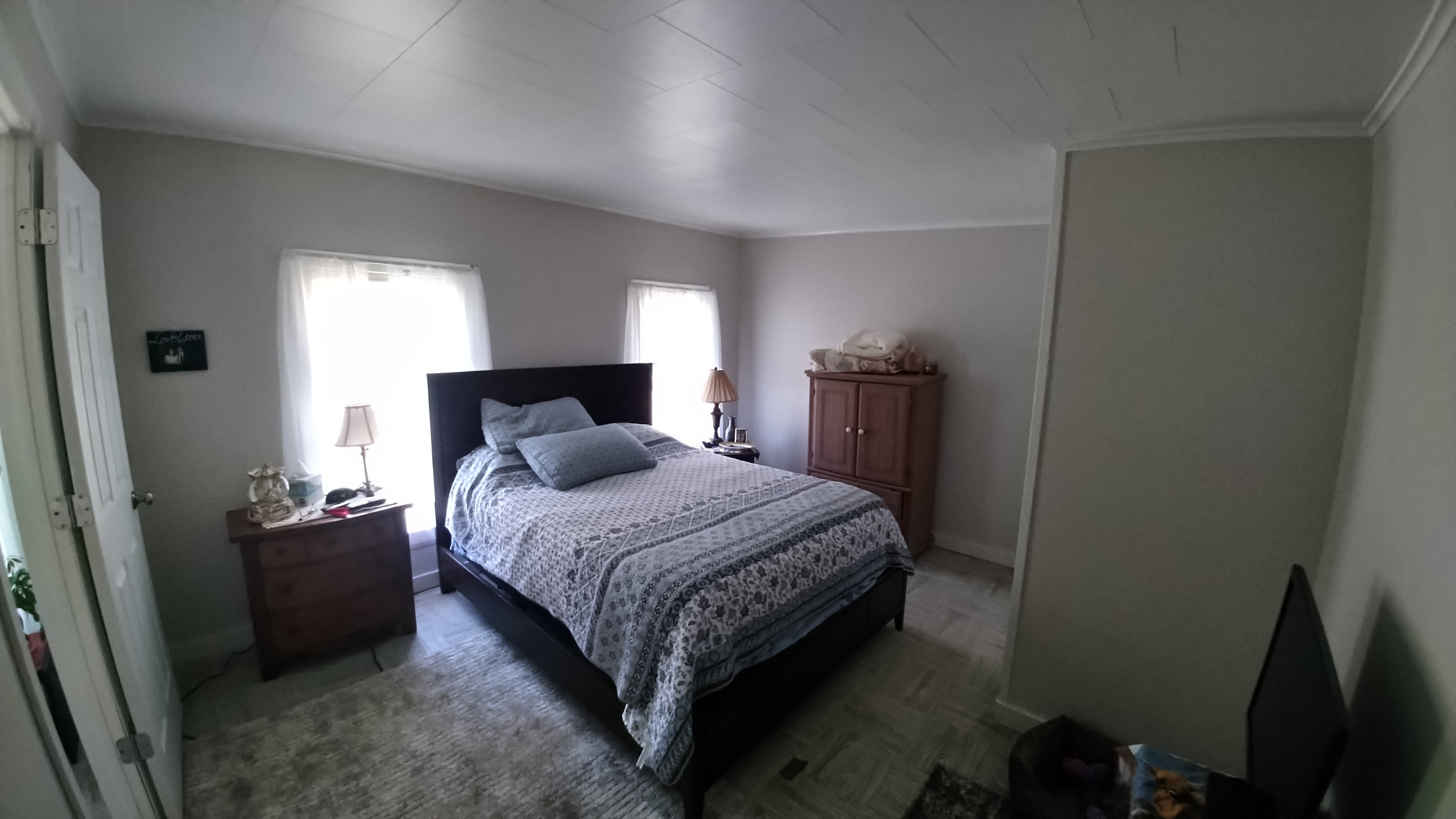 upstairs drywall/ trim replacement and paint