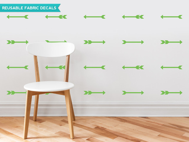 Arrows Fabric Wall Decals, Set of 24, Green