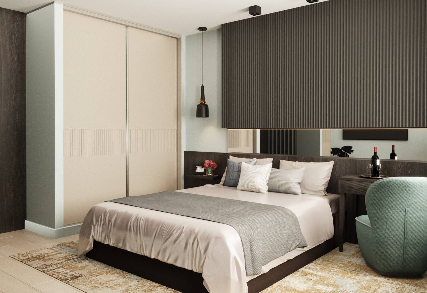 Спальня в ЖК Взлетный