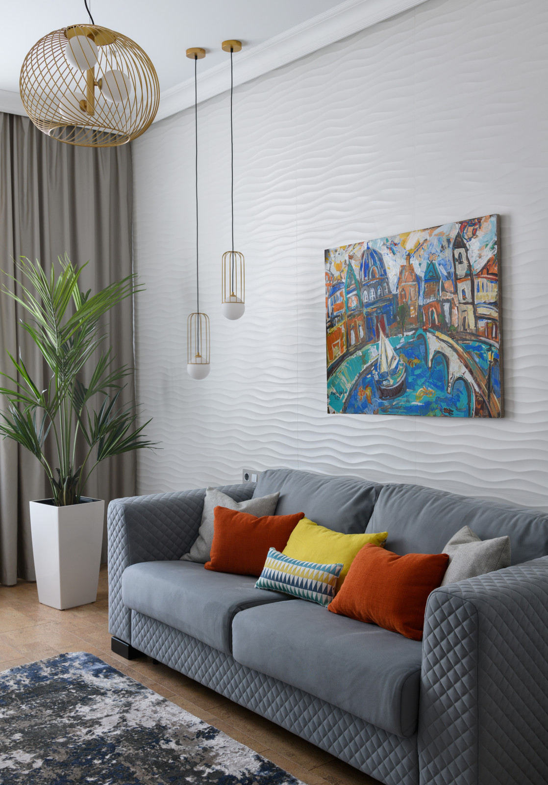 Изысканный интерьер трехкомнатной квартиры