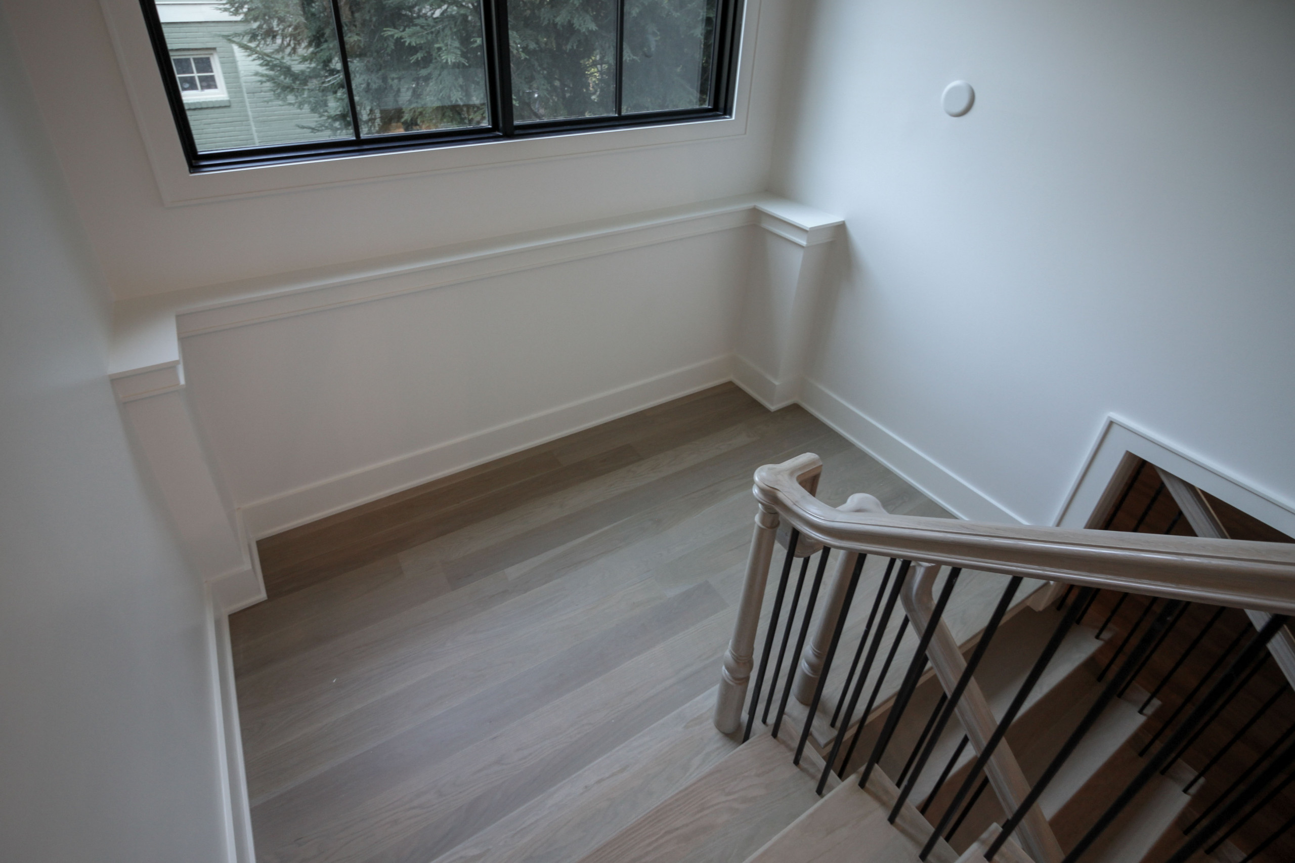 93_Captivating Light Wood Railing System with Black Spindles, Arlington VA 22207