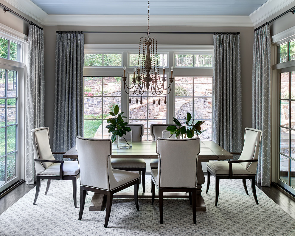 Inspiration for a traditional dining room in Charlotte.