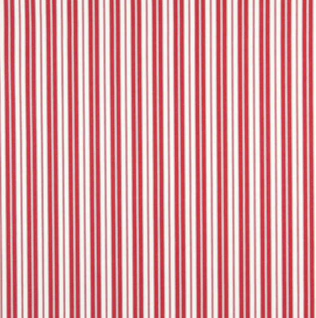 Red, Ticking Stripe Indoor Outdoor Marine Acrylic Upholstery Fabric By The Yard