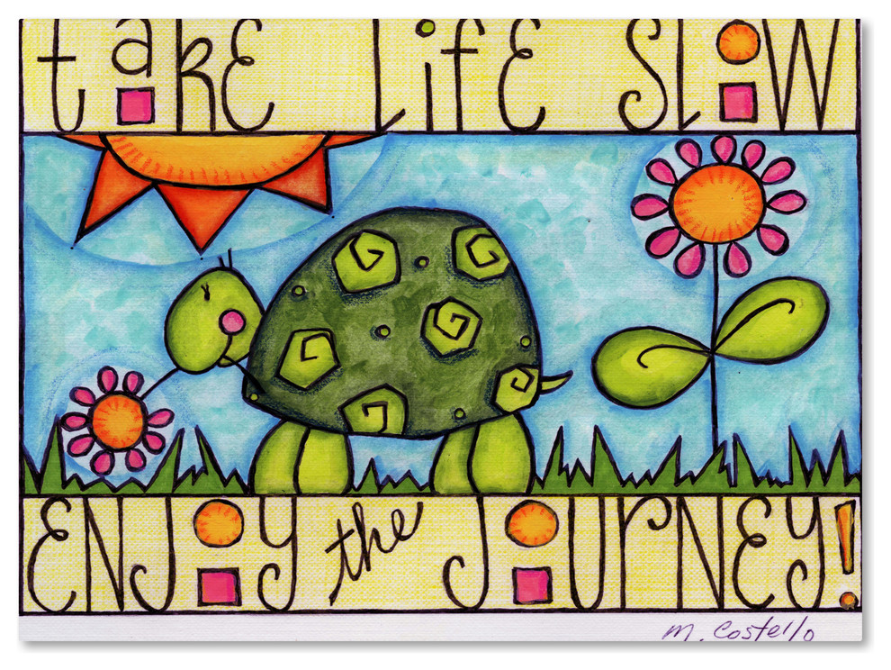 Maureen Lisa Costello 'Color Turtle' Canvas Art, 35" x 47"