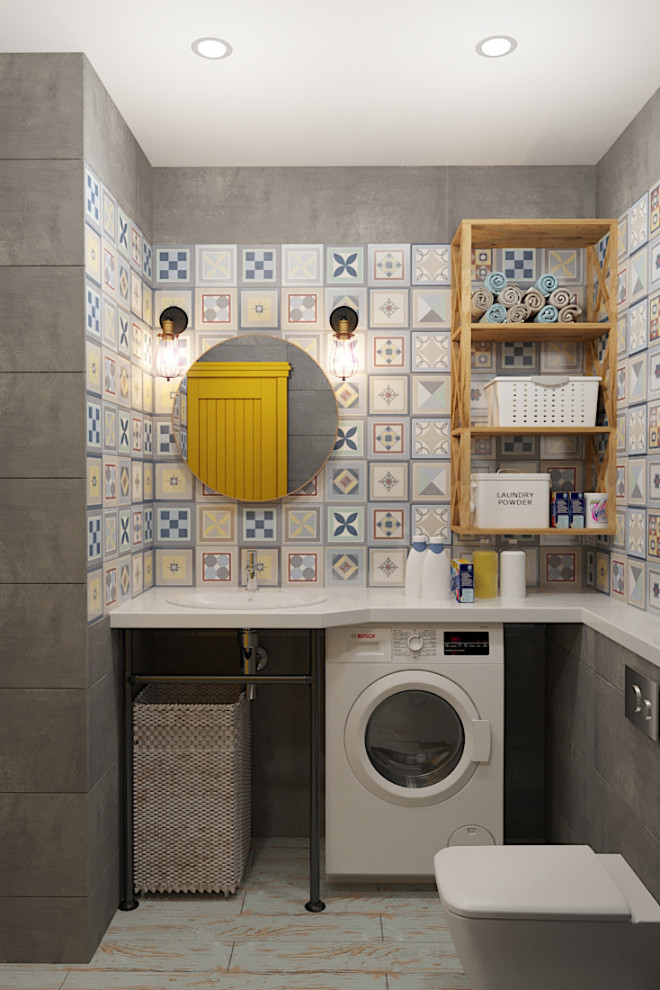 Совмещенный санузел в квартире-студии в Москве