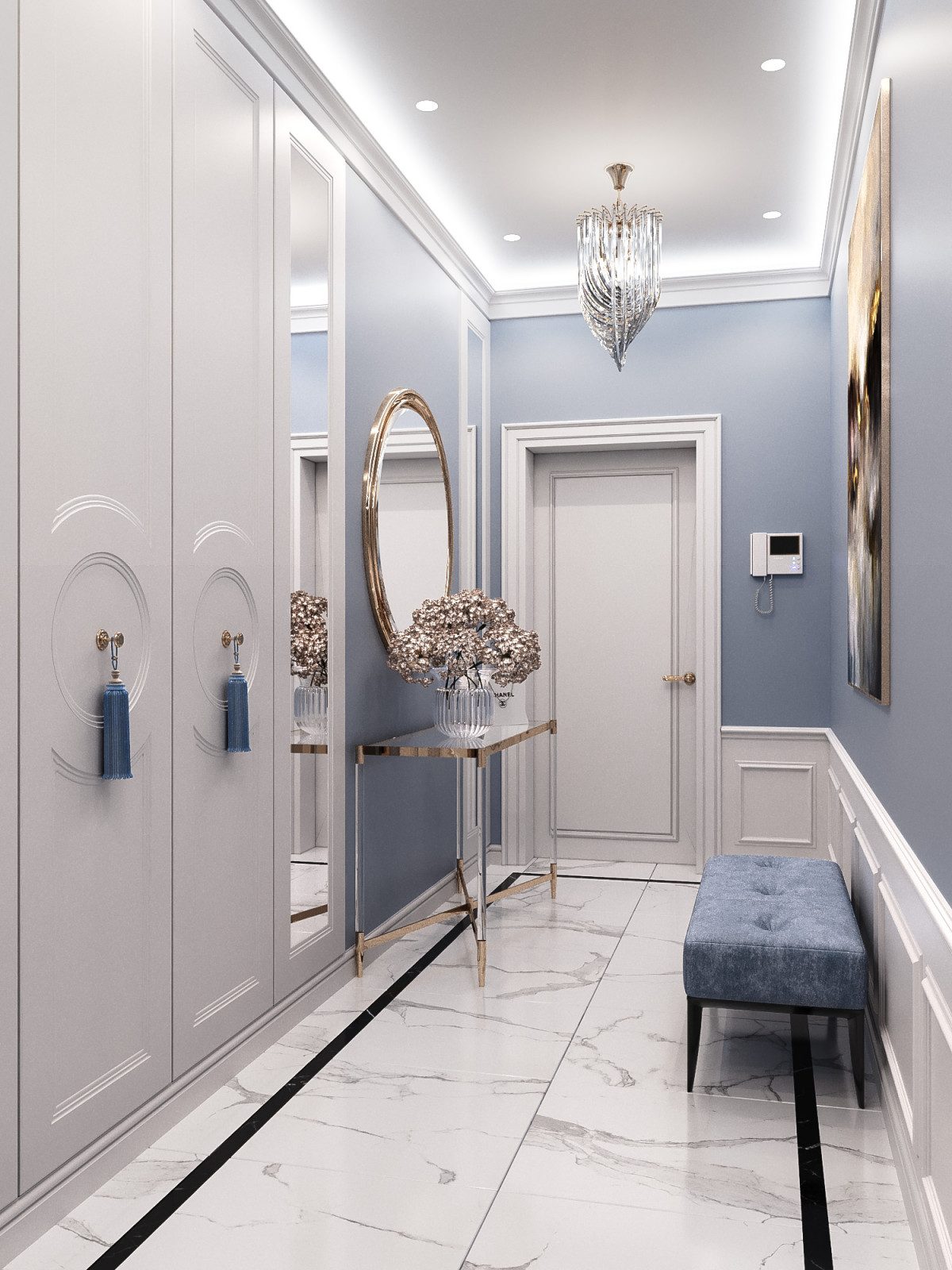 Дизайн интерьера трёхкомнатной квартиры, г. Рыбинск