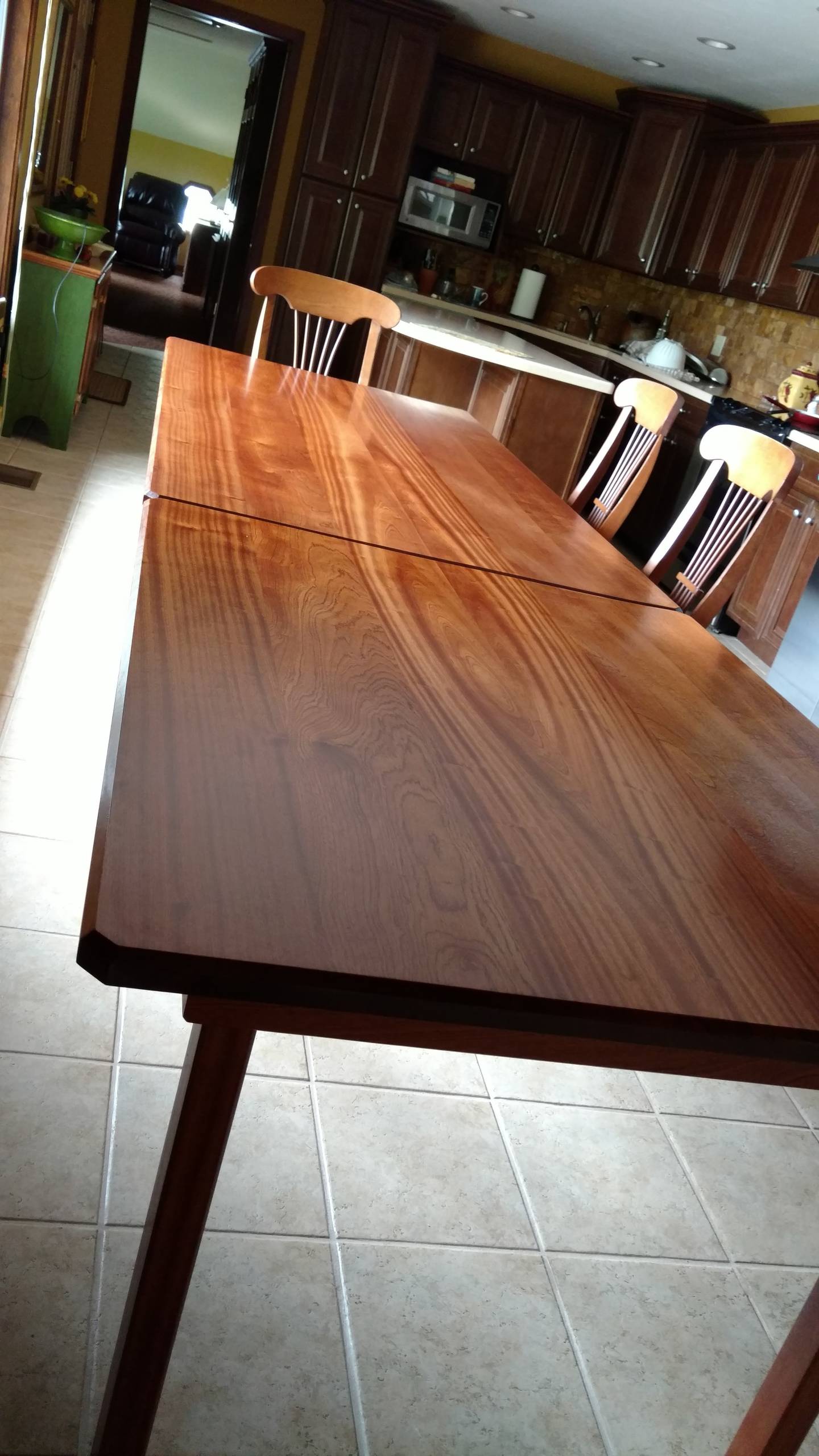 Custom mahogany table top