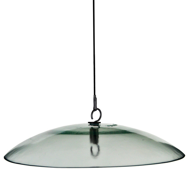 15 Inch Glass Baffle Weather Dome Contemporary Bird Feeders