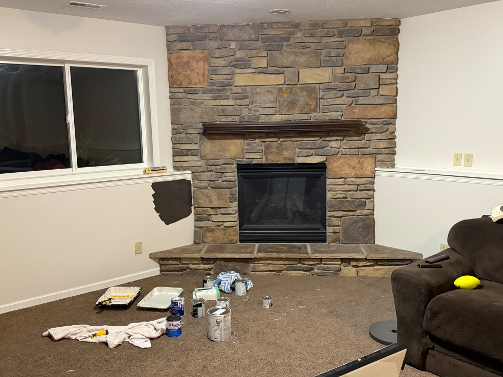 Gutter Pro Extensions Help with paint color! Keep all same or paint lower wall dark | Houzz Forum