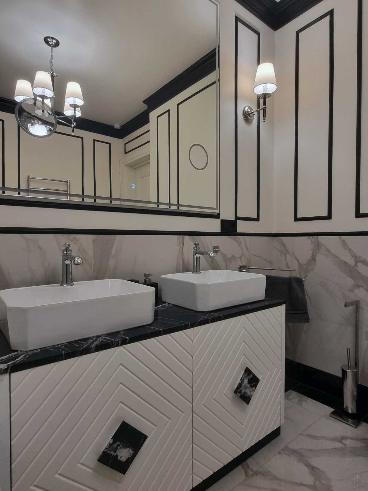 Редизайн санузла в стиле современной классики