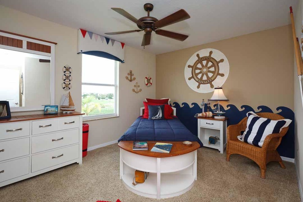 Design ideas for a contemporary kids' room in Tampa.