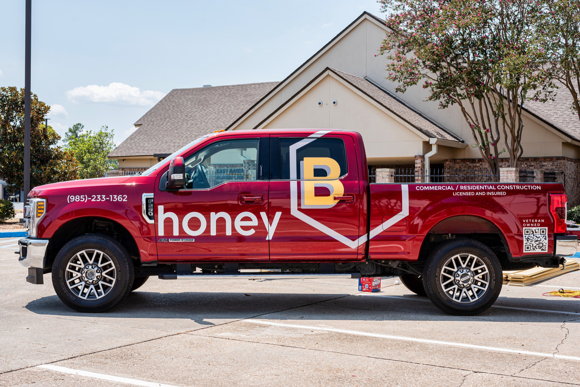 HoneyB Red Truck, F250, Baton Rouge Louisiana