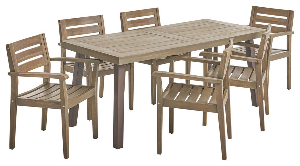 avalon 7 piece outdoor dining set