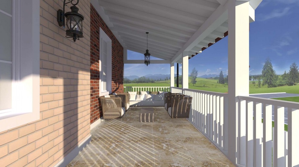 Таунхаус 190 кв.м, Пристройка веранды 70 кв.м