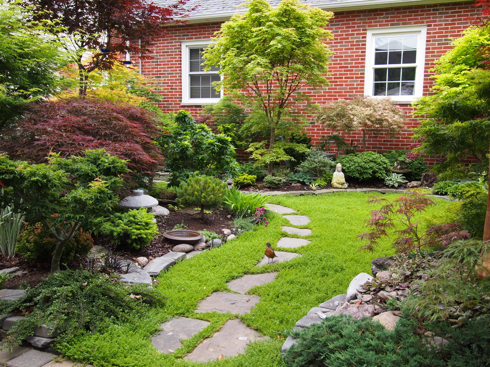 This is an example of an asian garden in Cleveland.
