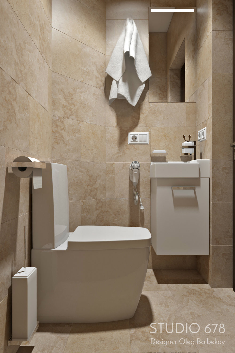 Гостиная с банной зоной