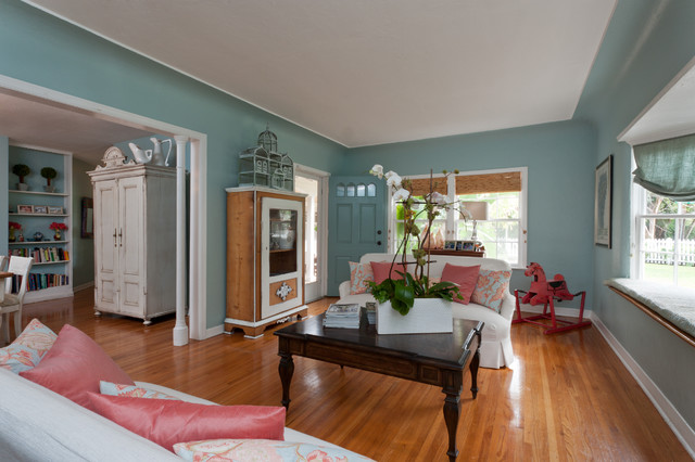 Coconut Grove Cottage maritim-vardagsrum