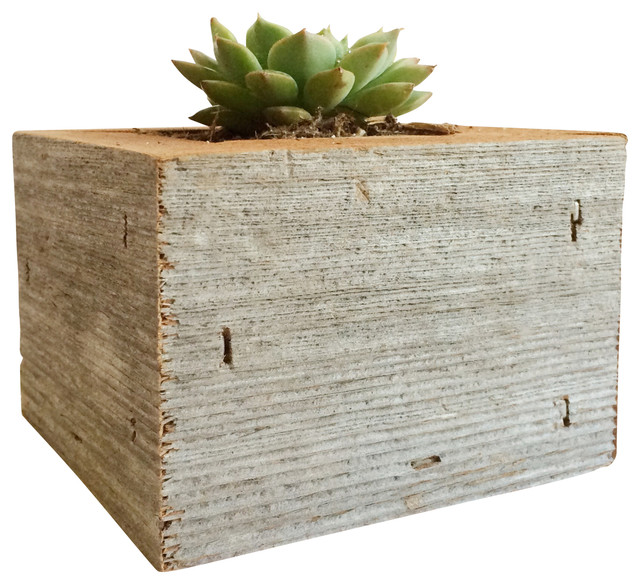 Onesie Reclaimed Wood Succulent Box Rustic Indoor Pots And Onesie Reclaimed Wood Succulent Box