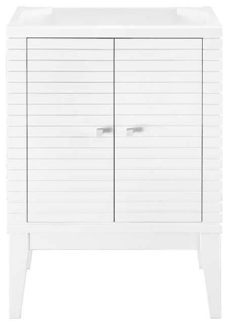 Linden 24" Single Vanity Cabinet, Glossy White