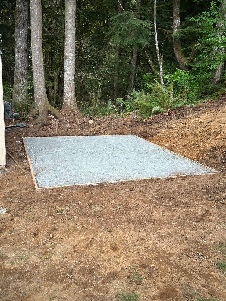 Gravel Shed Pad Installation & Site Grading