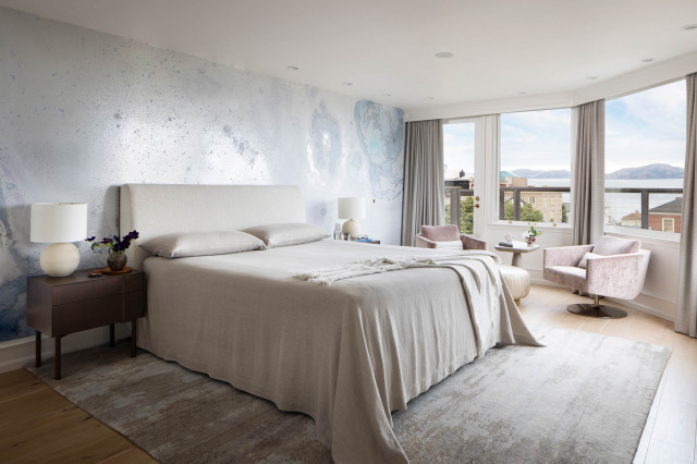 Color Blocking transitional-bedroom