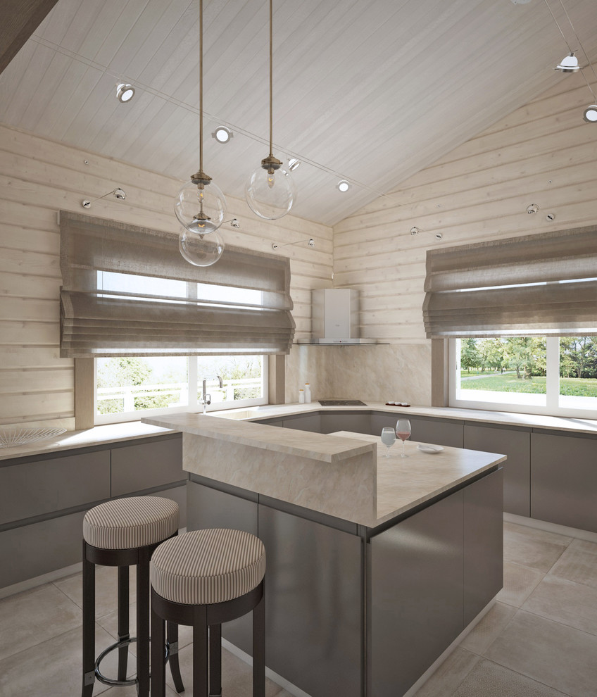 Дом из комбинированных материалов в ЛО