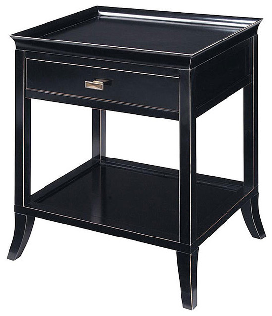 Onyx Finish Serving Tray/ Accent Table