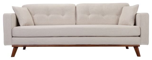 Frey Sofa, White Linen