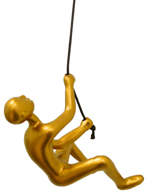 Climbing Man Wall Art Contemporary Wall Sculptures By Lifestyle Group Distribution Inc Houzz