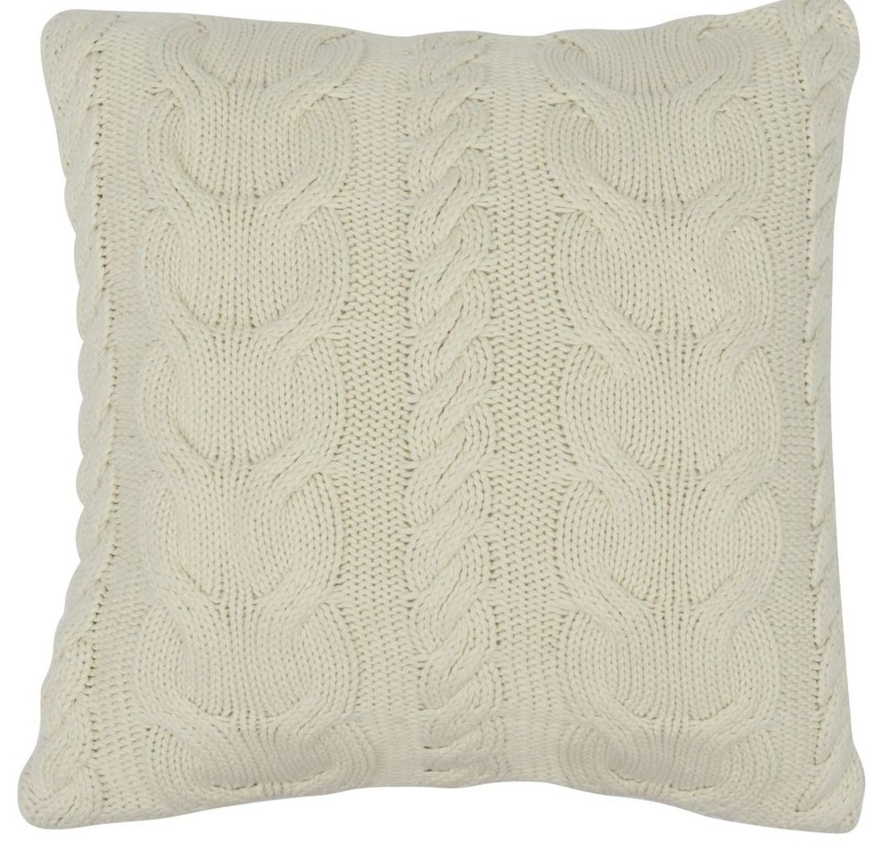 Chunky Braid Pillow, Natural