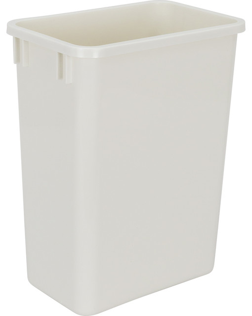 35Quart Plastic Waste Container Contemporary Trash Cans by Knobs.Co