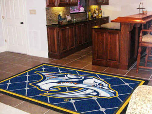 Nhl Nashville Predators 4 X 6 Hockey Area Floor Rug Contemporary Nhl Nashville Predators 4 X 6 Hockey