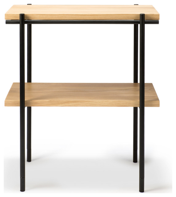 Oak 2Level Side Table Oroa Rise Contemporary Side Tables And End