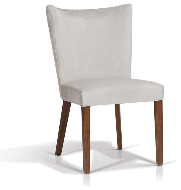 Velour Dining chair Pebble Transitional Dining Chairs by