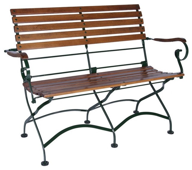 Furniture Designhouse Grand Cafe Folding Park Bench - 5552T ...