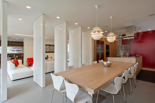 casa FFF contemporaneo-comedor