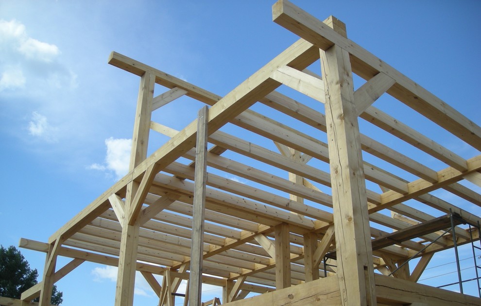 Процесс строительства живого дома