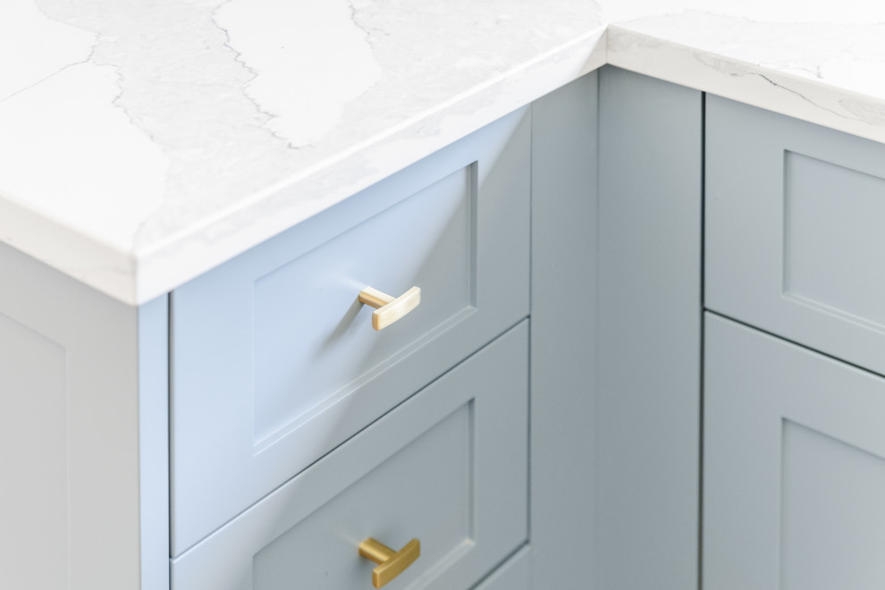 Transitional galley kitchen photo