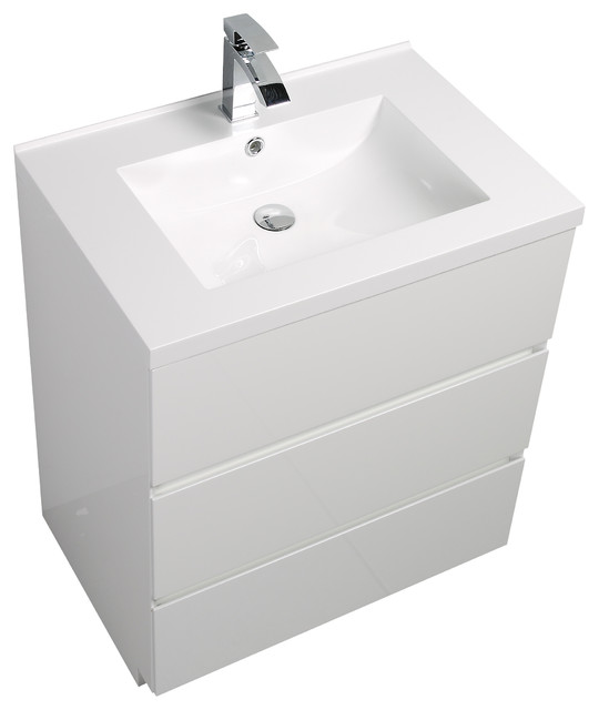 AlmaEdison Freestanding Vanity with Sink, 30" Modern Bathroom Vanities And Sink Consoles