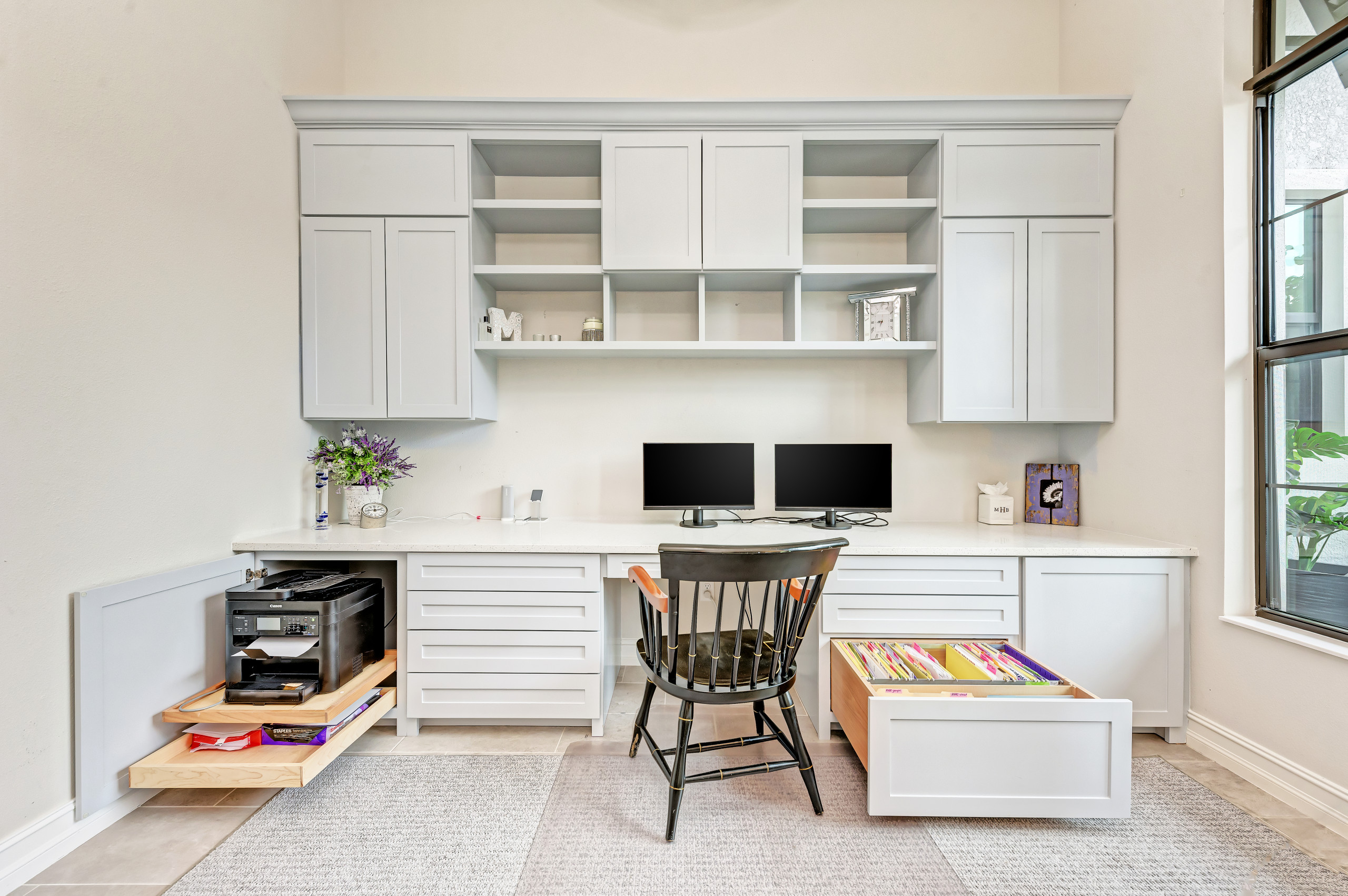 Inspiration for a coastal home office remodel in Tampa