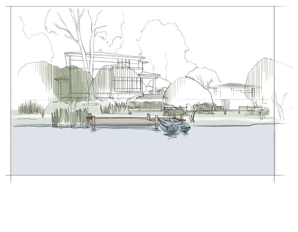 Сад у реки. Переславль-Залесский