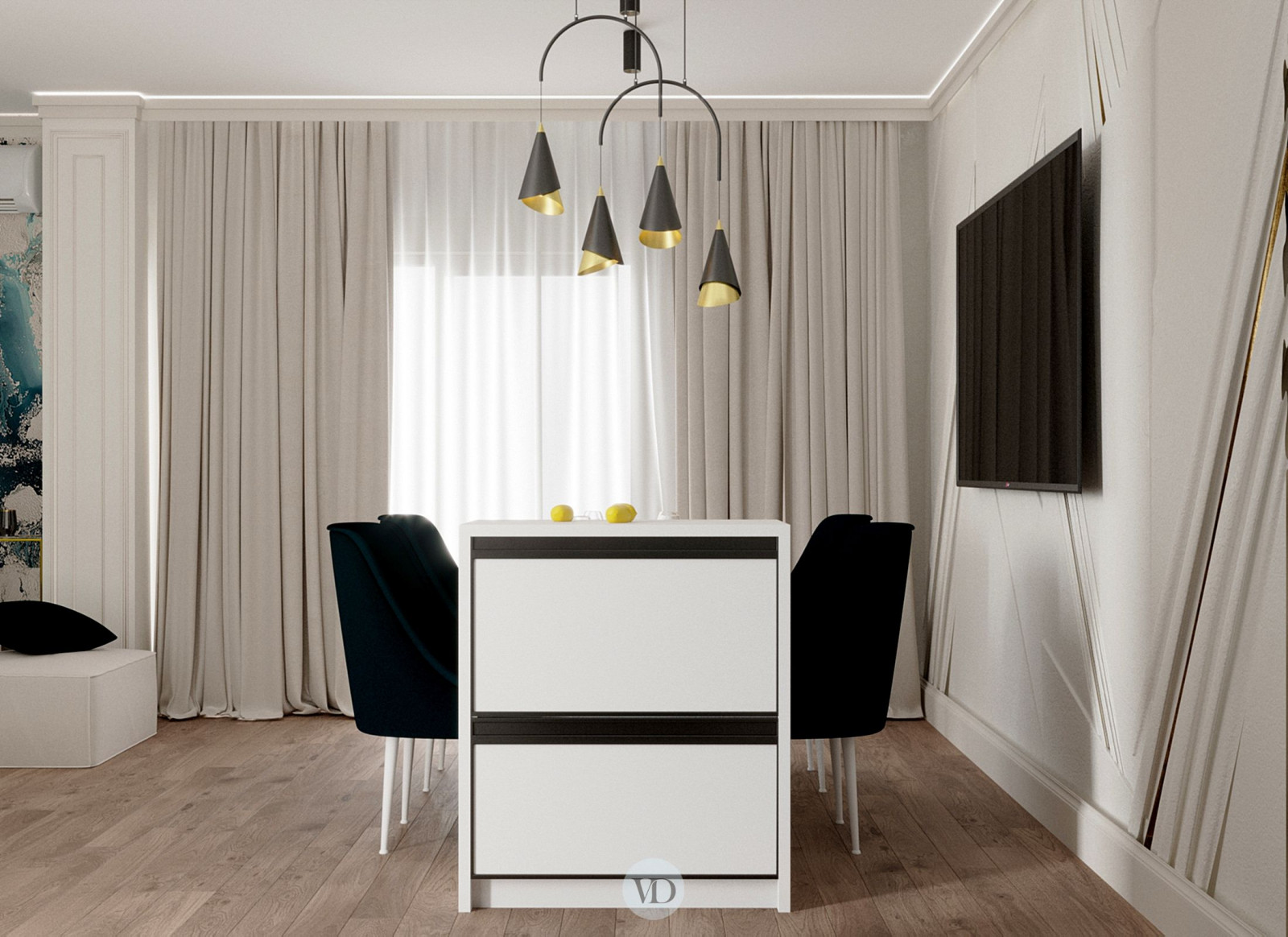 Дизайн-проект квартиры в ЖК Hьютон