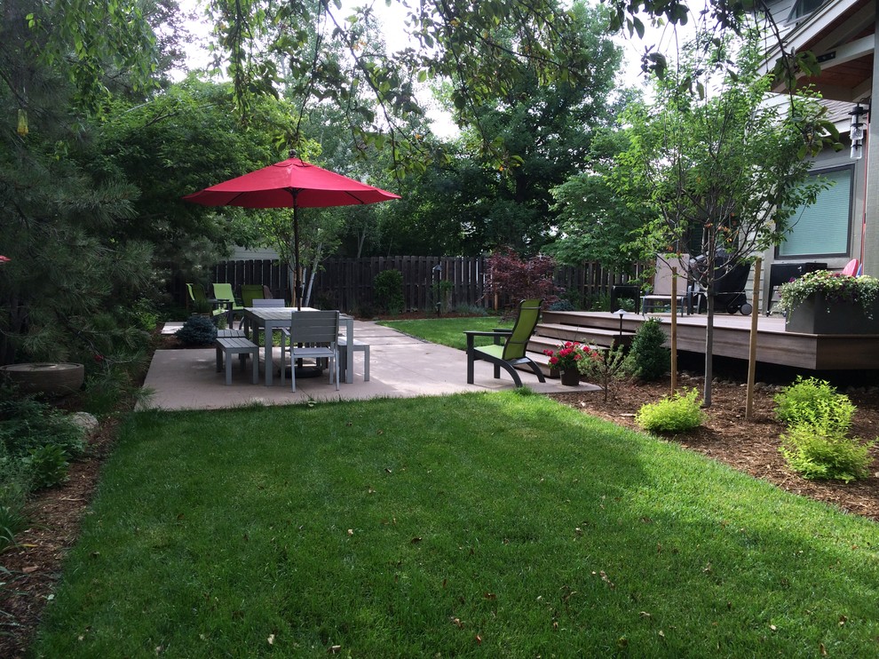 Design ideas for a transitional landscaping in Denver.
