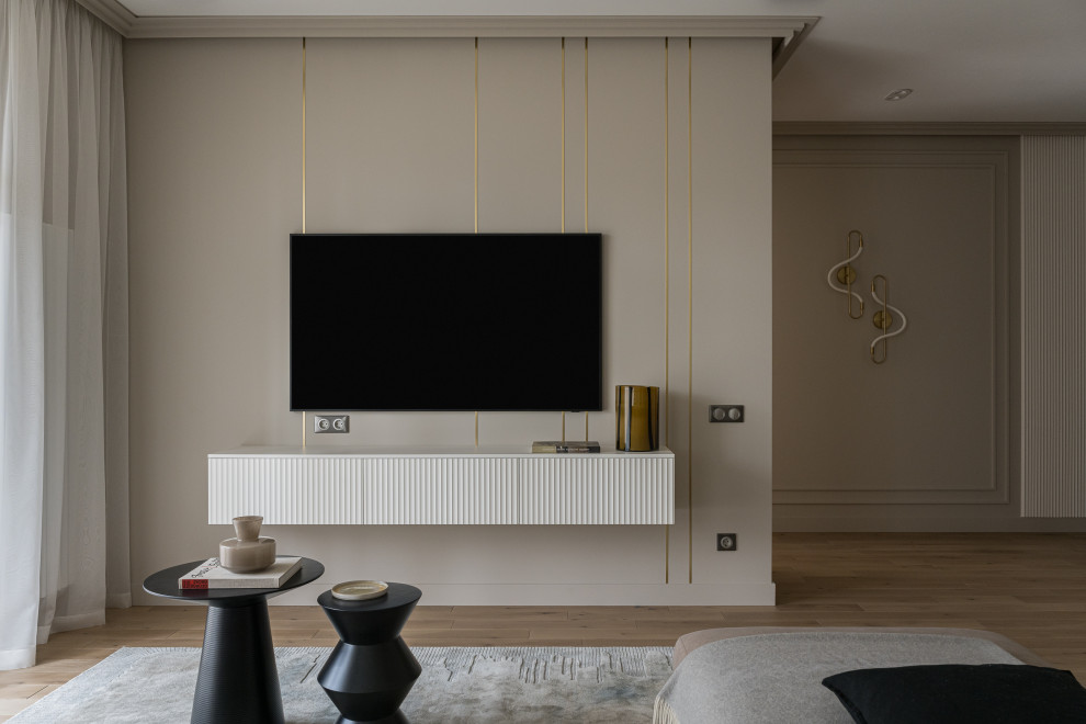 Фото кухни-гостиной в ЖК Ньютон