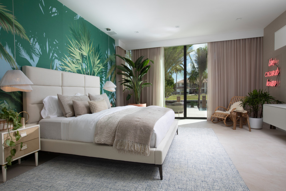 Modern Tropical Fort Lauderdale House Contemporary Bedroom Miami