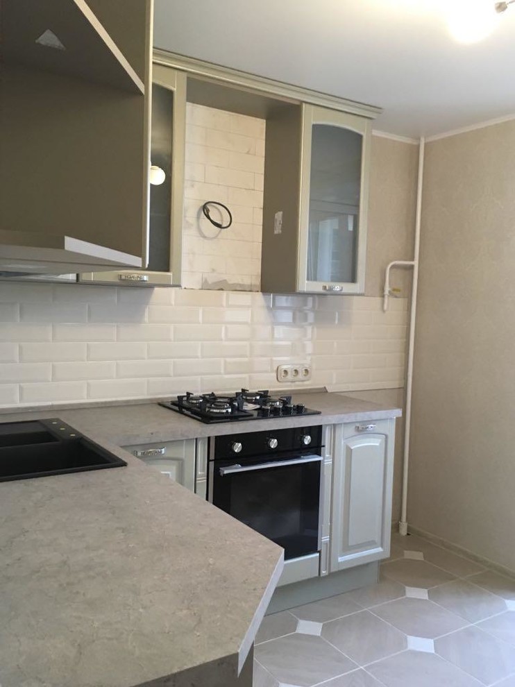 Кухонный гарнитур, зеленый 2