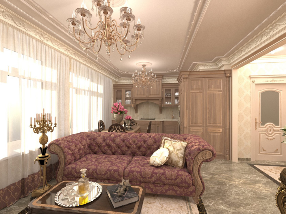 Проект интерьера квартиры 75 м2 в г.Москва